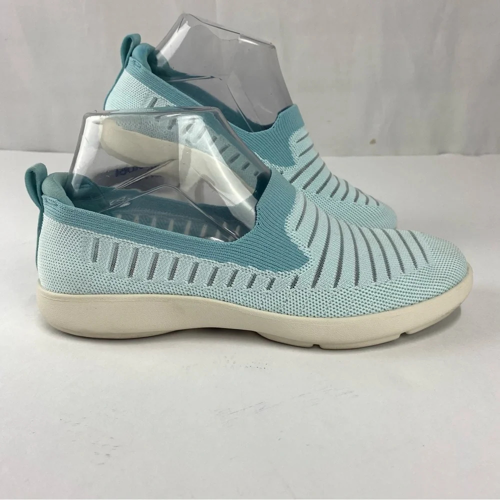 Abeo Womens 6.5 Verda Teal/Aqua Slip On Comfort Shoe